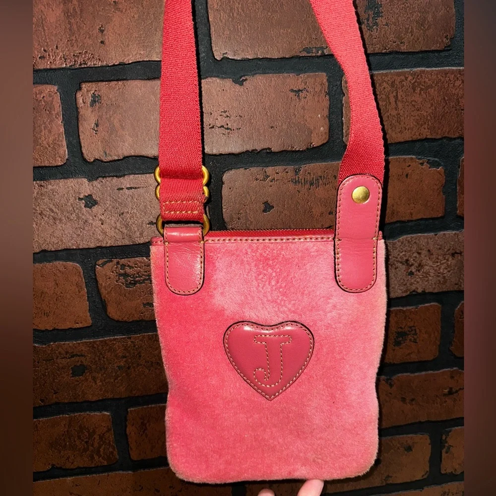 Pink Juicy Couture Purse Crossbody Bag Terry Cloth Vintage Y2K